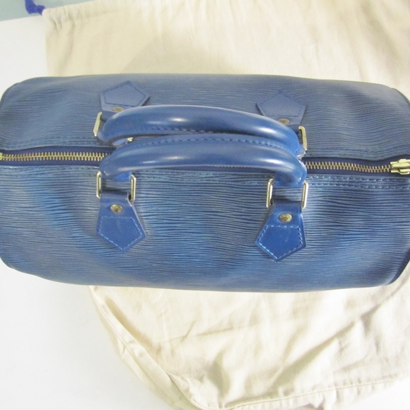 Louis Vuitton Speedy 30 Epi Blue - Picture 4 of 8
